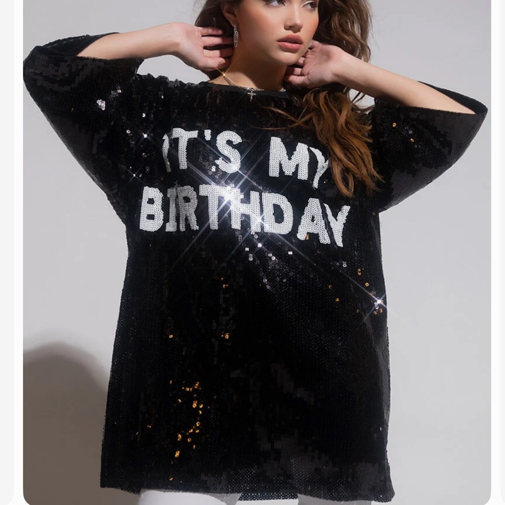 AKIRA Black Sequin Mini Dress